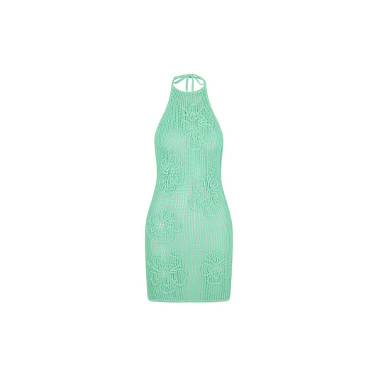 Summer Knit Mini Dress - Crystal Tides