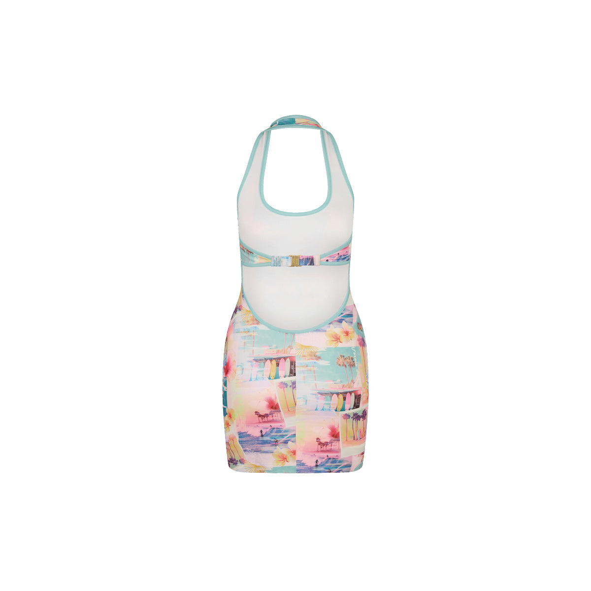 Halter Neck Mini Dress - Sunshine Motel