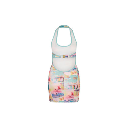 Halter Neck Mini Dress - Sunshine Motel