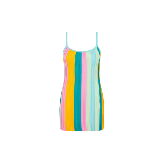 Rib Knit Mini Dress - Seaside Dreamer
